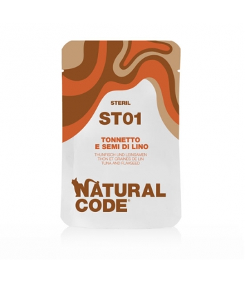 Natural Code Steril ST01 Tuna and flaxseed 70g